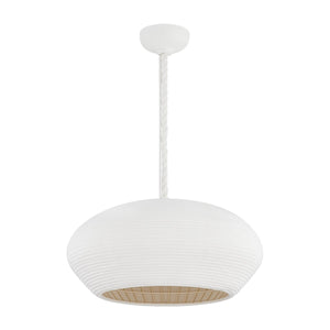 Hudson Valley - 2224-GSW - One Light Pendant - Ferndale - Gesso White