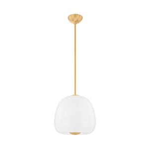 Hudson Valley - 3015-AGB - LED Pendant - Scranton - Aged Brass