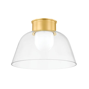 Hudson Valley - 3514-AGB - One Light Flush Mount - Lakeside - Aged Brass