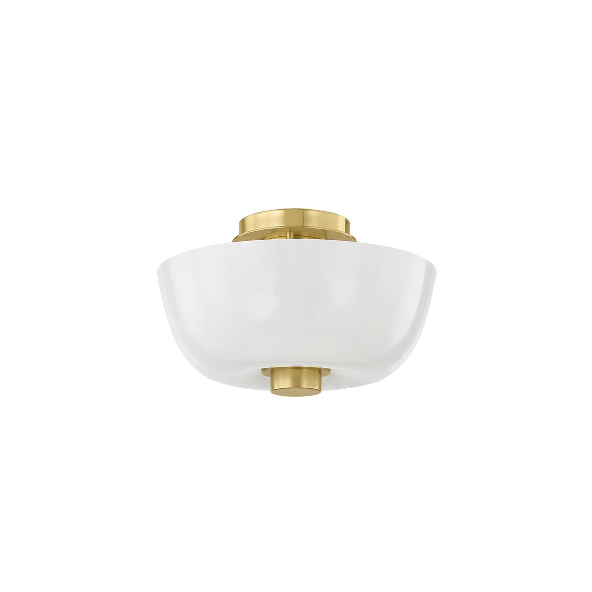 Hudson Valley - 5215-AGB - One Light Flush Mount - Dove - Aged Brass