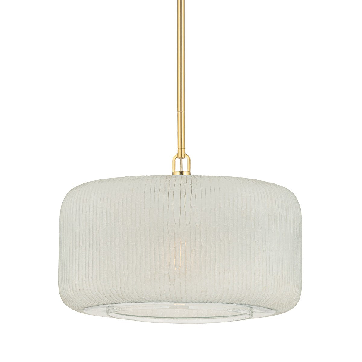 Hudson Valley - 7020-AGB - One Light Pendant - Beechurst - Aged Brass