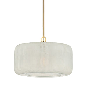 Hudson Valley - 7020-AGB - One Light Pendant - Beechurst - Aged Brass