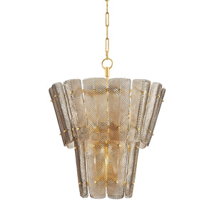 Hudson Valley - 7910-VGL - Ten Light Chandelier - Cassian - Vintage Gold Leaf