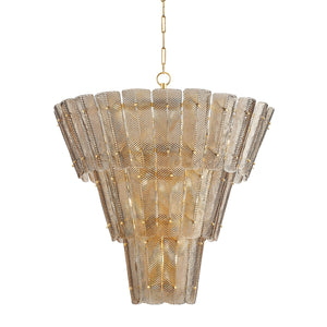 Hudson Valley - 7918-VGL - 18 Light Chandelier - Cassian - Vintage Gold Leaf