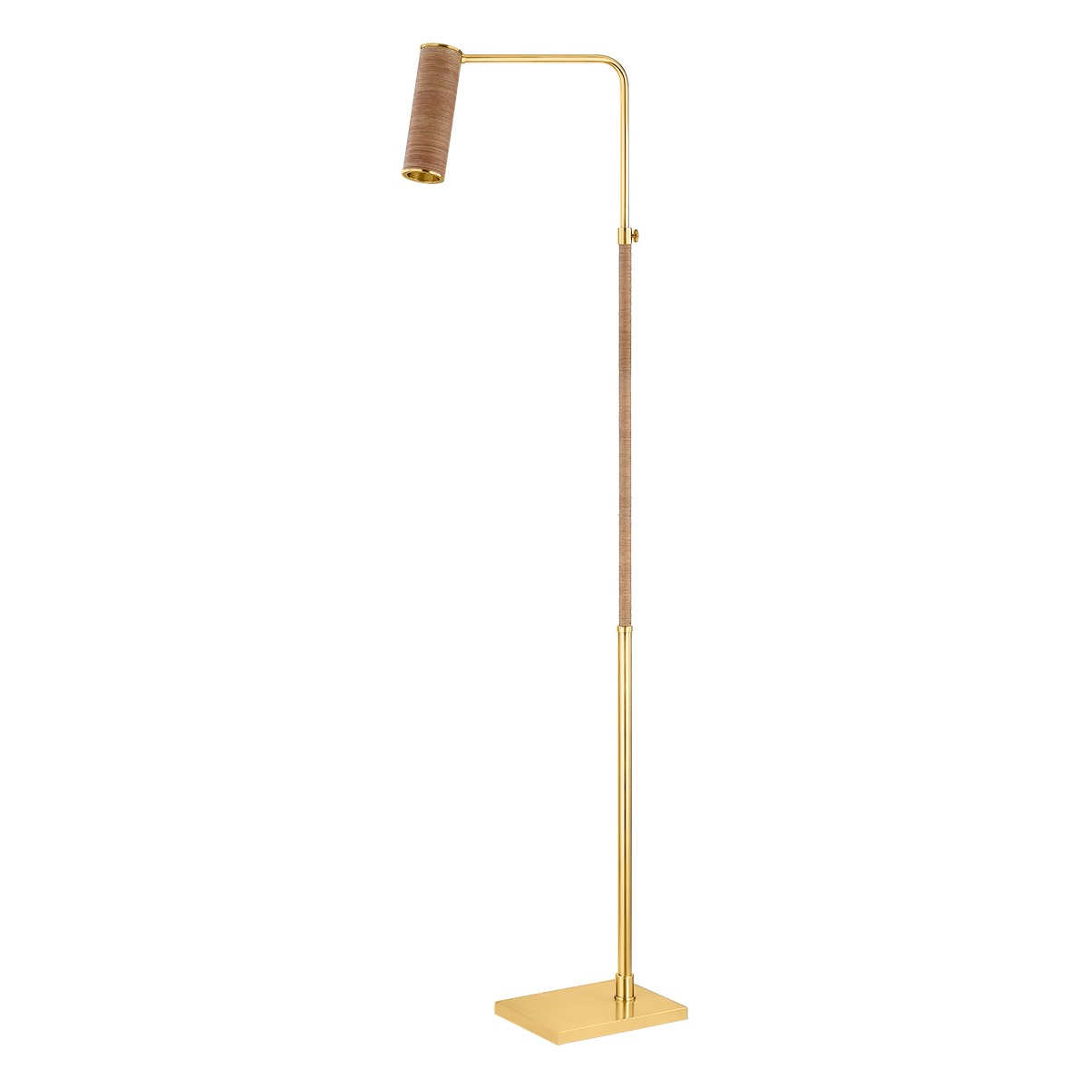 Hudson Valley - L2160-AGB - One Light Floor Lamp - Narragansett - Aged Brass