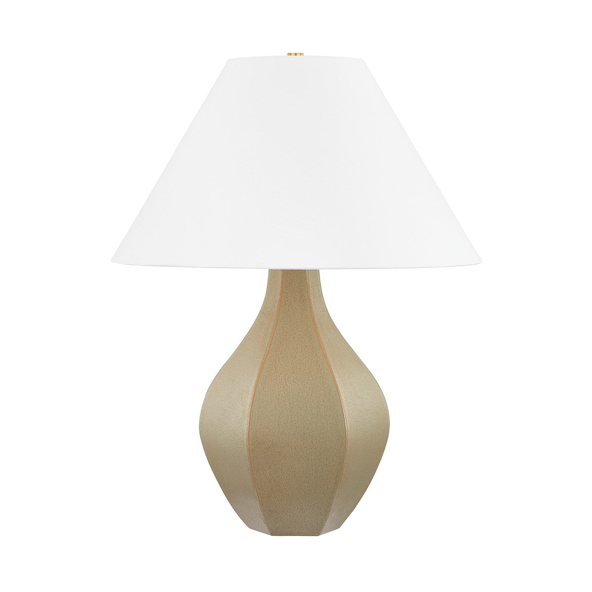 Hudson Valley - L7029-AGB/CCN - One Light Table Lamp - Abescon - Aged Brass/Ceramic Cocoon