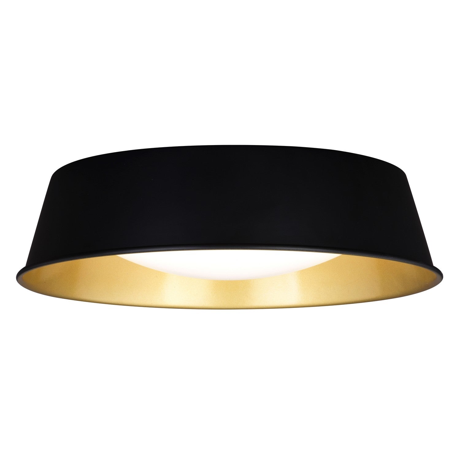 Vaxcel - C0303 - LED Flush Mount - Beacon Hill - Matte Black and Satin Gold