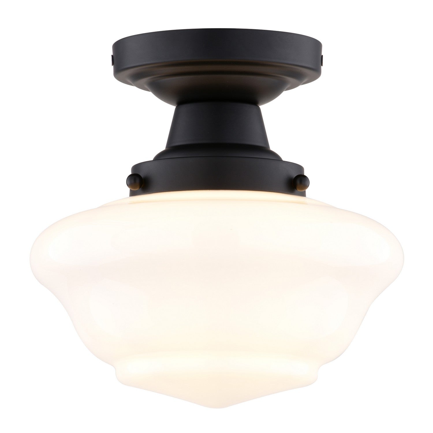 Vaxcel - C0312 - One Light Semi-Flush Mount - Eastgate - Matte Black