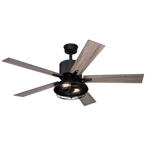 Vaxcel - F0110 - 52"Ceiling Fan - Elkhart - Black