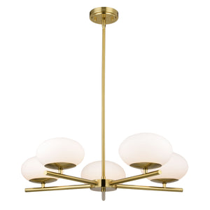 Vaxcel - H0281 - LED Chandelier - Sloane - Satin Brass