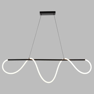 Vaxcel - H0303 - LED Linear Chandelier - Bowman - Matte Black