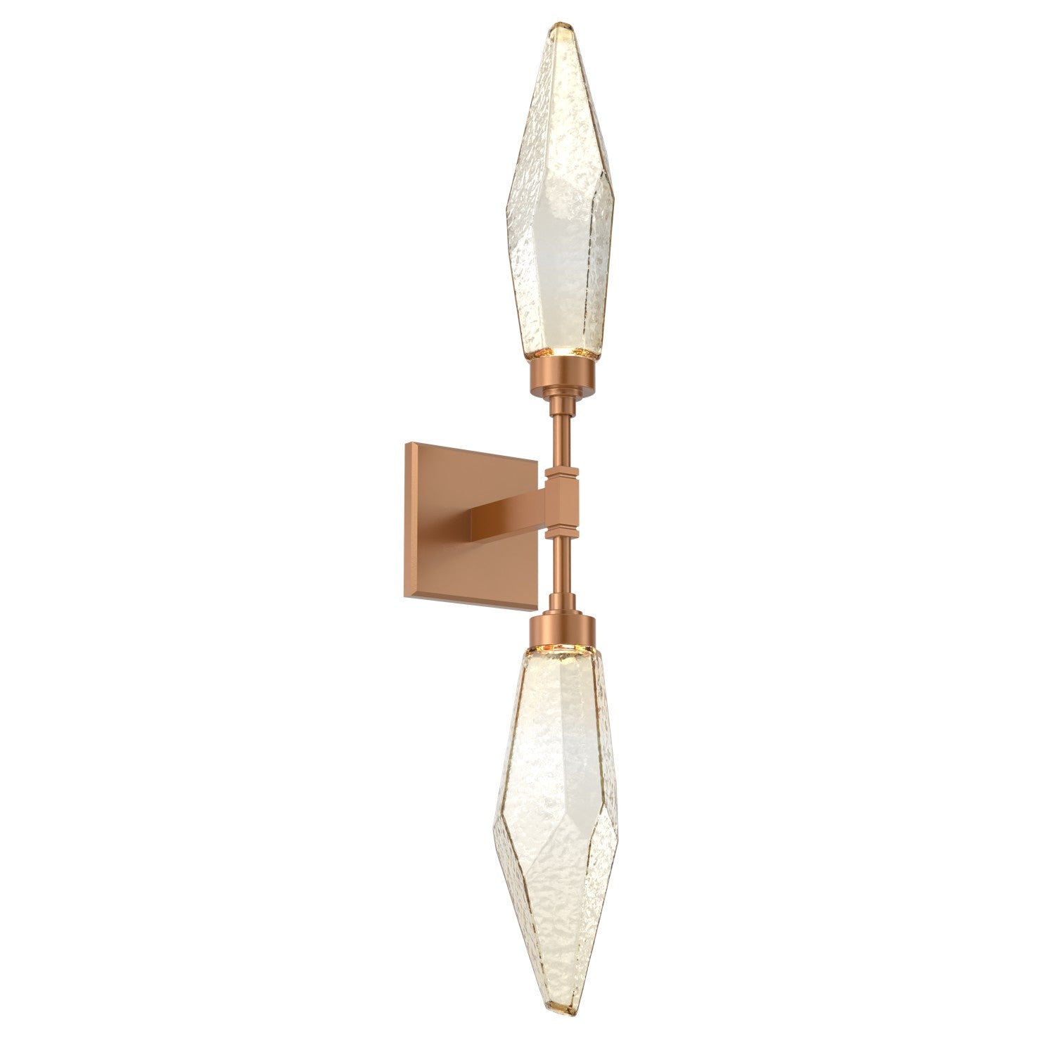 Hammerton Studio - IDB0050-02-NB-CA-L1 - LED Wall Sconce - Rock Crystal - Novel Brass