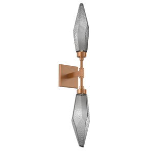 Hammerton Studio - IDB0050-02-NB-CS-L1 - LED Wall Sconce - Rock Crystal - Novel Brass