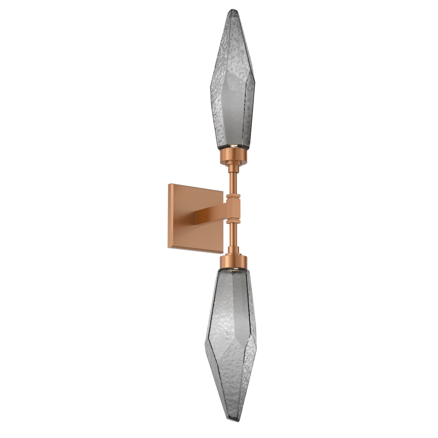 Hammerton Studio - IDB0050-02-NB-CS-L3 - LED Wall Sconce - Rock Crystal - Novel Brass