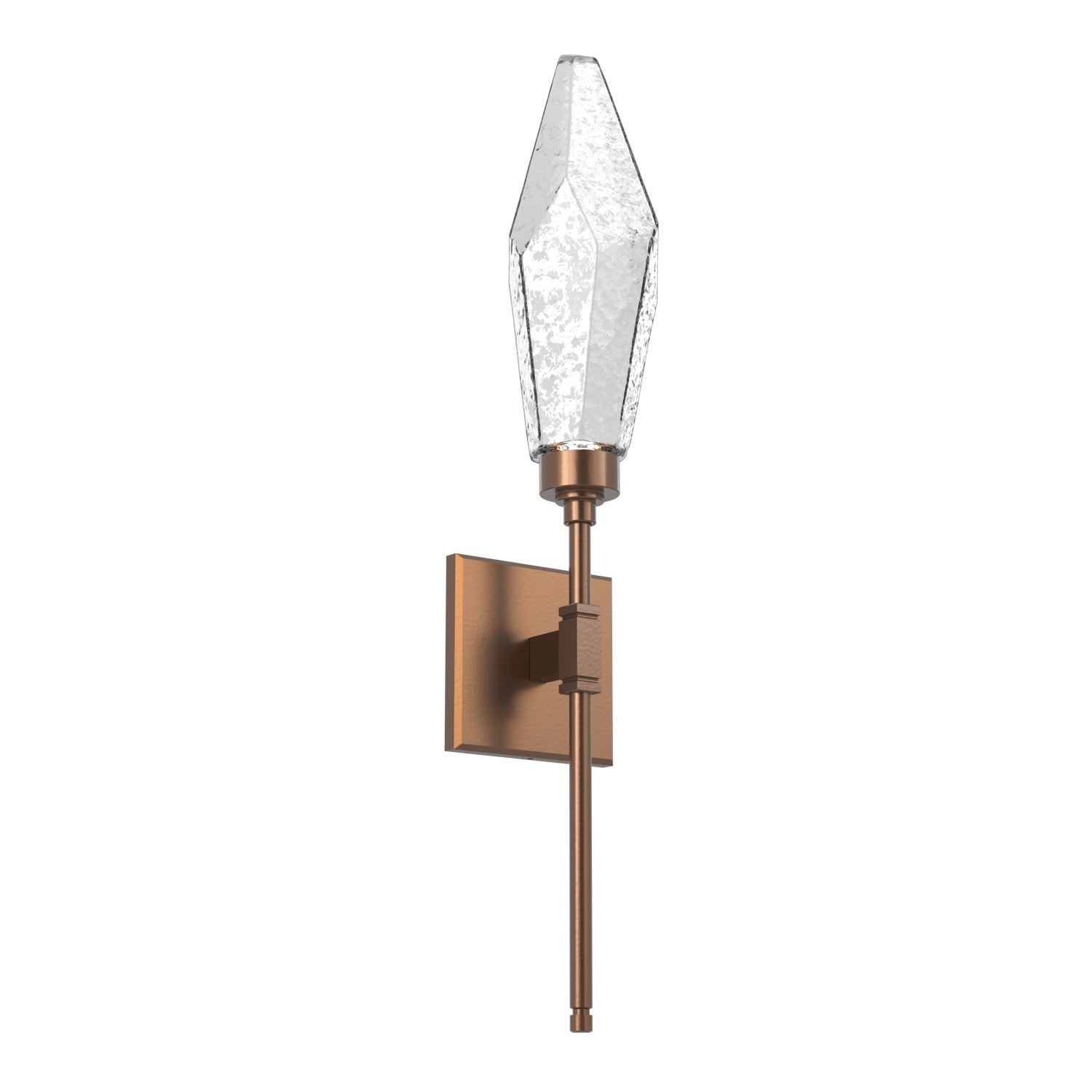 Hammerton Studio - IDB0050-04-BB-CC-L1 - LED Wall Sconce - Rock Crystal - Burnished Bronze