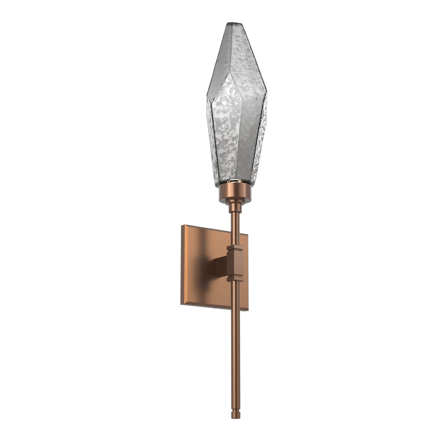 Hammerton Studio - IDB0050-04-BB-CS-L3 - LED Wall Sconce - Rock Crystal - Burnished Bronze