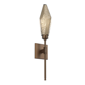Hammerton Studio - IDB0050-04-FB-CB-L3 - LED Wall Sconce - Rock Crystal - Flat Bronze