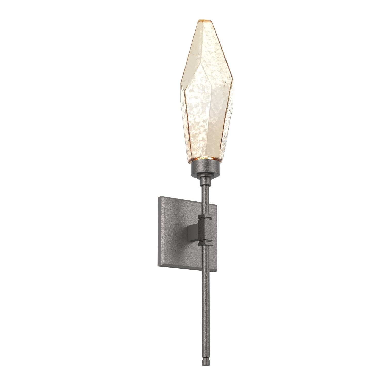 Hammerton Studio - IDB0050-04-GP-CA-L3 - LED Wall Sconce - Rock Crystal - Graphite