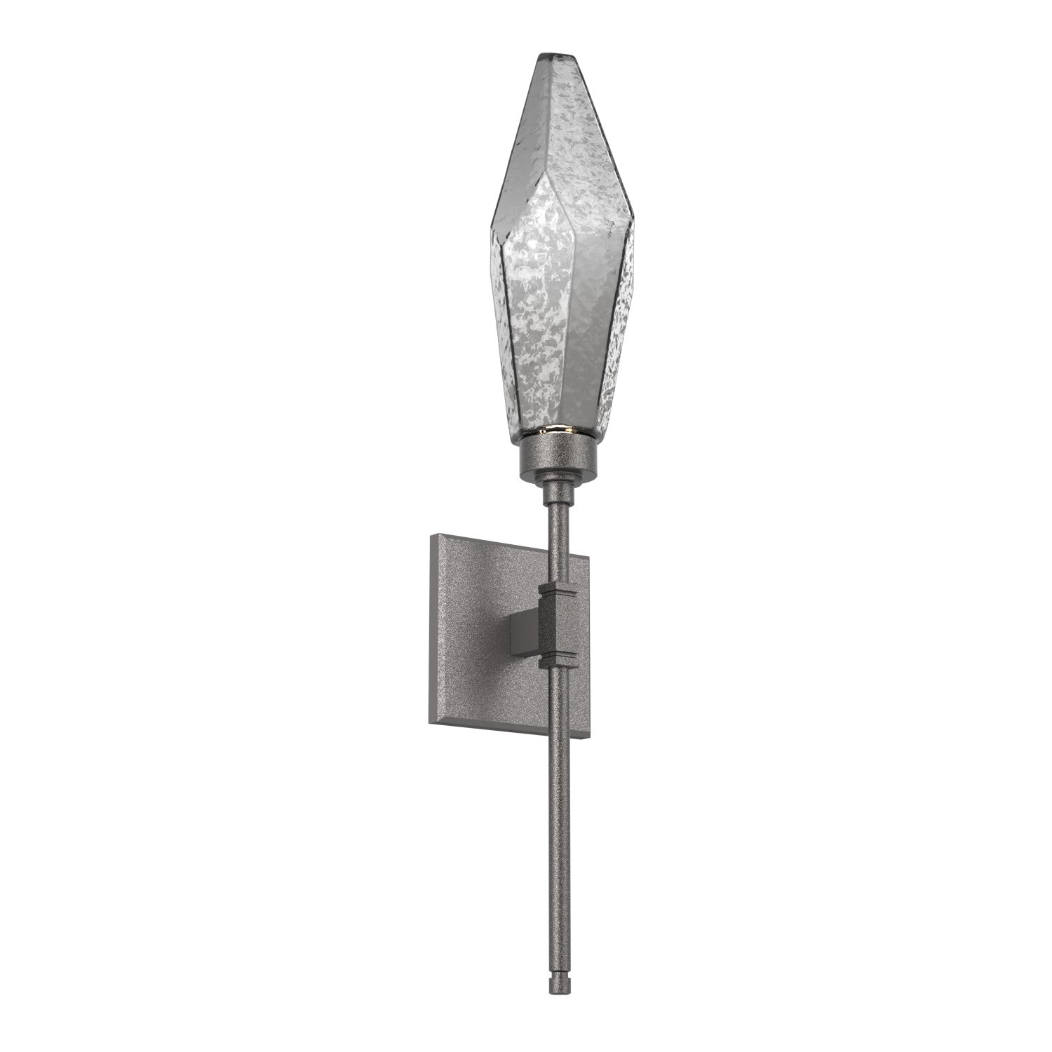 Hammerton Studio - IDB0050-04-GP-CS-L1 - LED Wall Sconce - Rock Crystal - Graphite