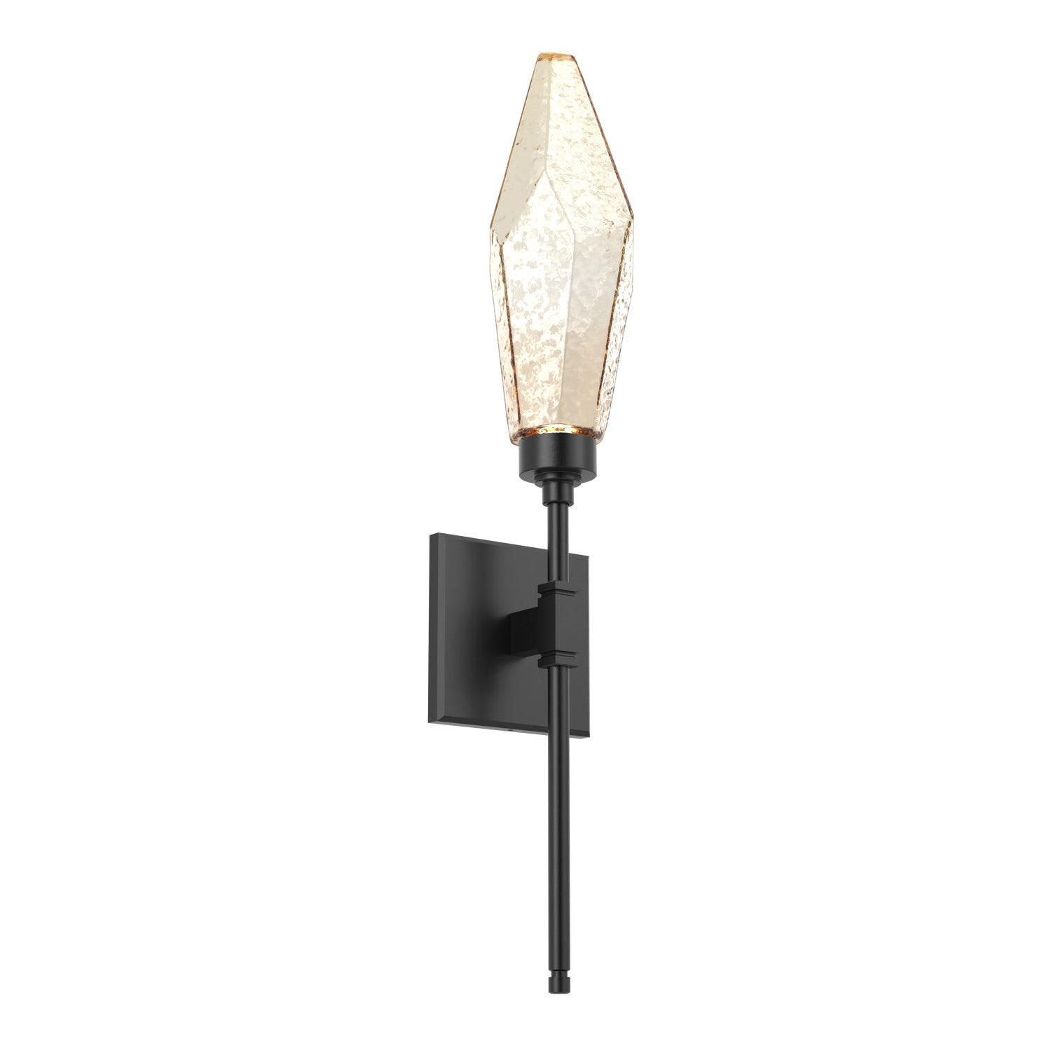Hammerton Studio - IDB0050-04-MB-CA-L3 - LED Wall Sconce - Rock Crystal - Matte Black