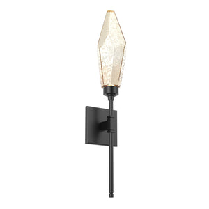 Hammerton Studio - IDB0050-04-MB-CA-L3 - LED Wall Sconce - Rock Crystal - Matte Black