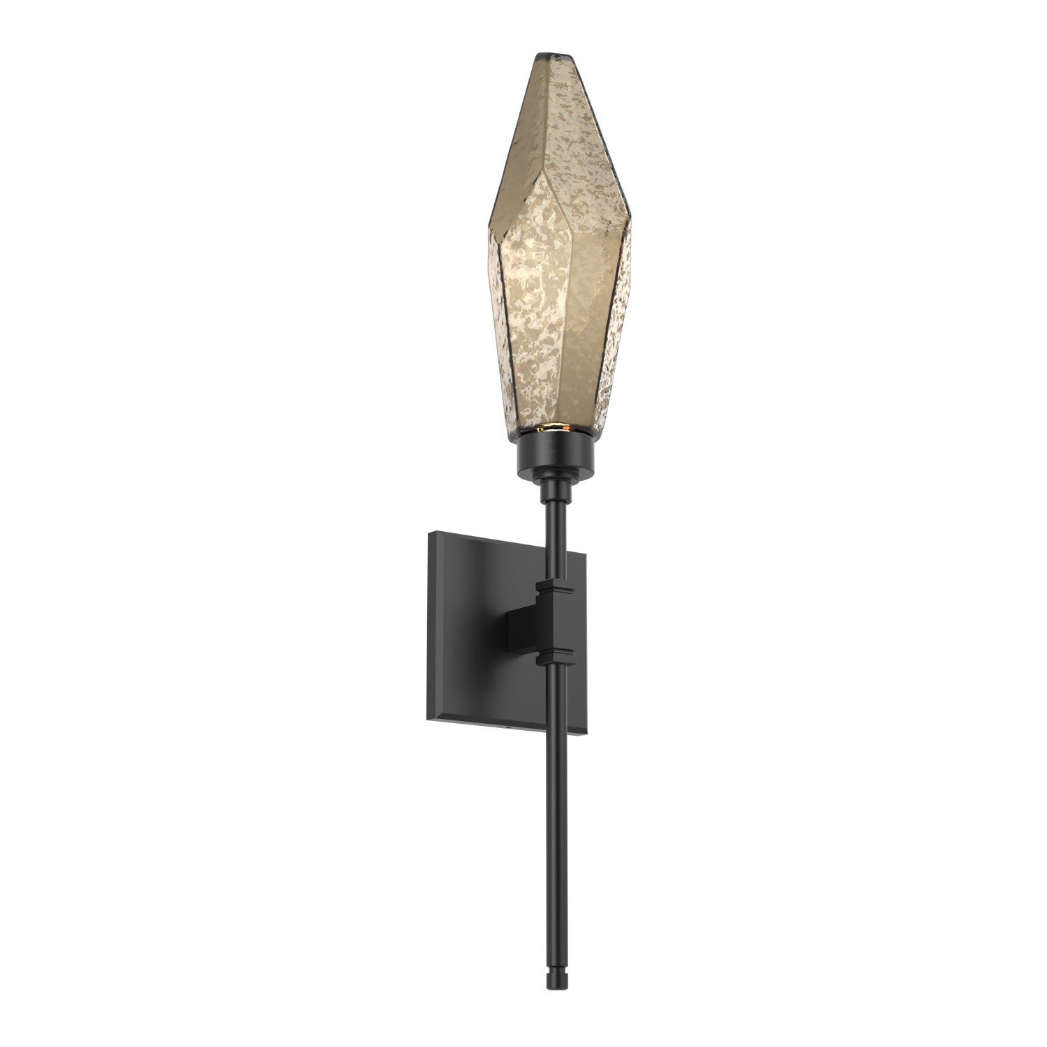 Hammerton Studio - IDB0050-04-MB-CB-L1 - LED Wall Sconce - Rock Crystal - Matte Black