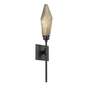 Hammerton Studio - IDB0050-04-MB-CB-L1 - LED Wall Sconce - Rock Crystal - Matte Black