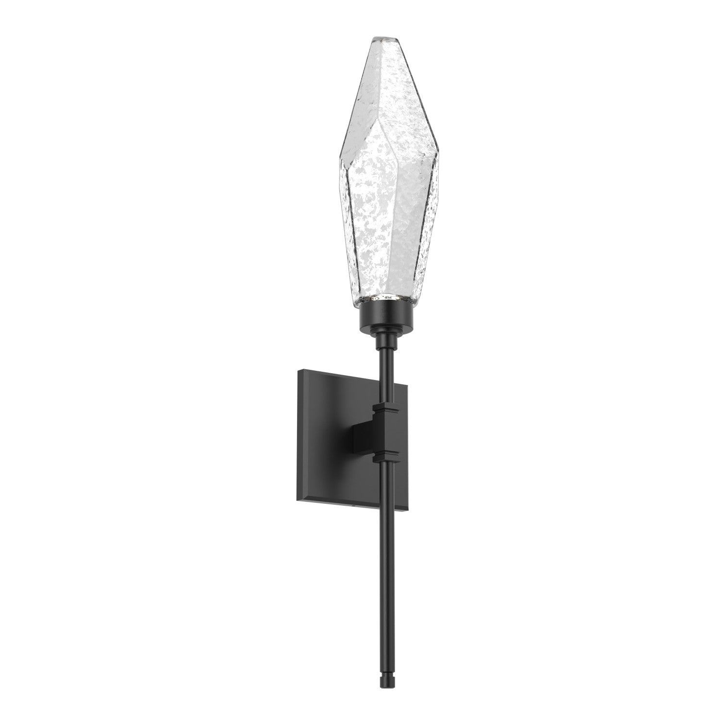 Hammerton Studio - IDB0050-04-MB-CC-L1 - LED Wall Sconce - Rock Crystal - Matte Black