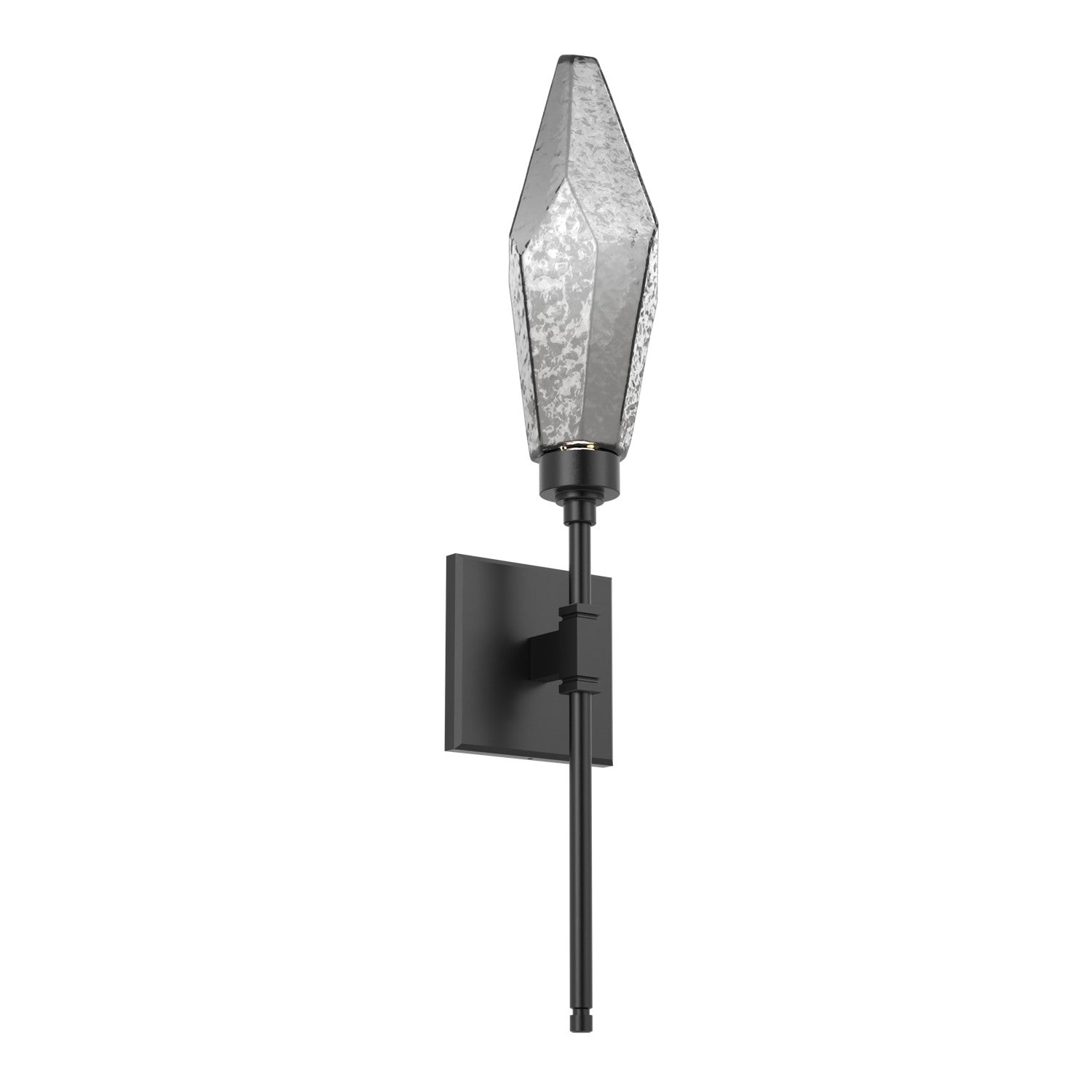 Hammerton Studio - IDB0050-04-MB-CS-L3 - LED Wall Sconce - Rock Crystal - Matte Black