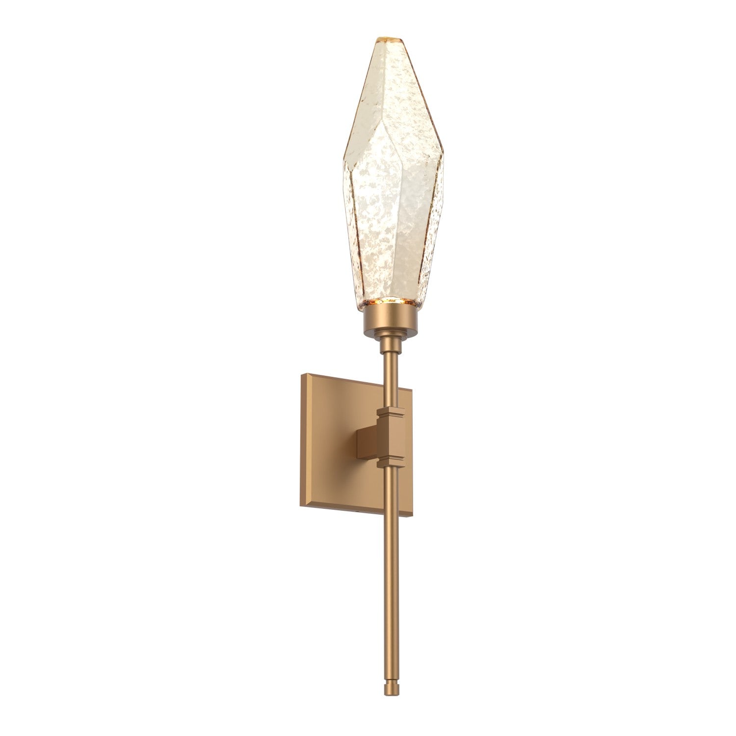 Hammerton Studio - IDB0050-04-NB-CA-L1 - LED Wall Sconce - Rock Crystal - Novel Brass