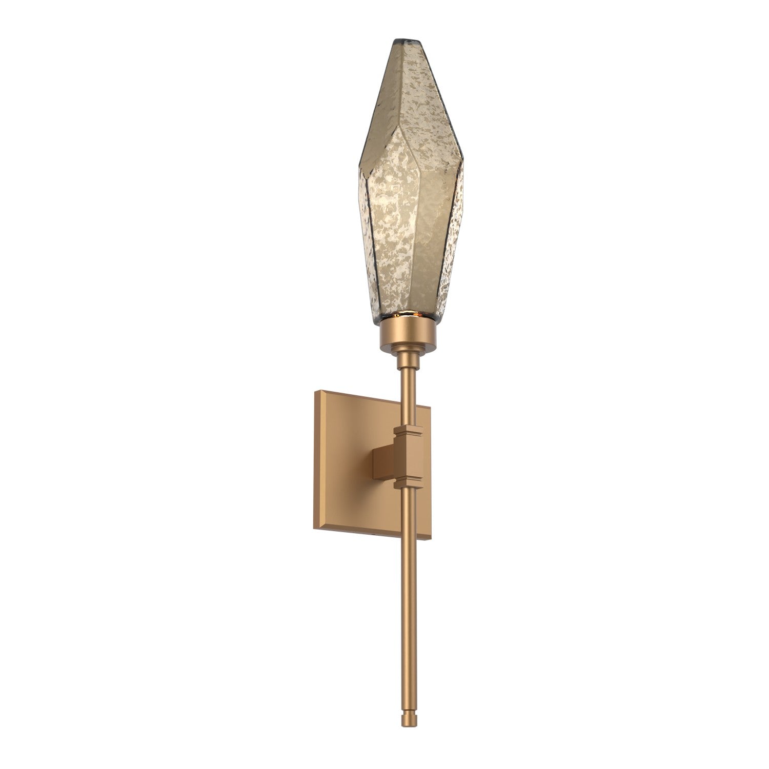 Hammerton Studio - IDB0050-04-NB-CB-L3 - LED Wall Sconce - Rock Crystal - Novel Brass