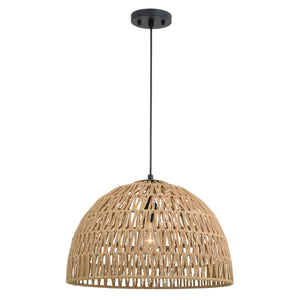 Vaxcel - P0405 - One Light Pendant - Nassau - Matte Black
