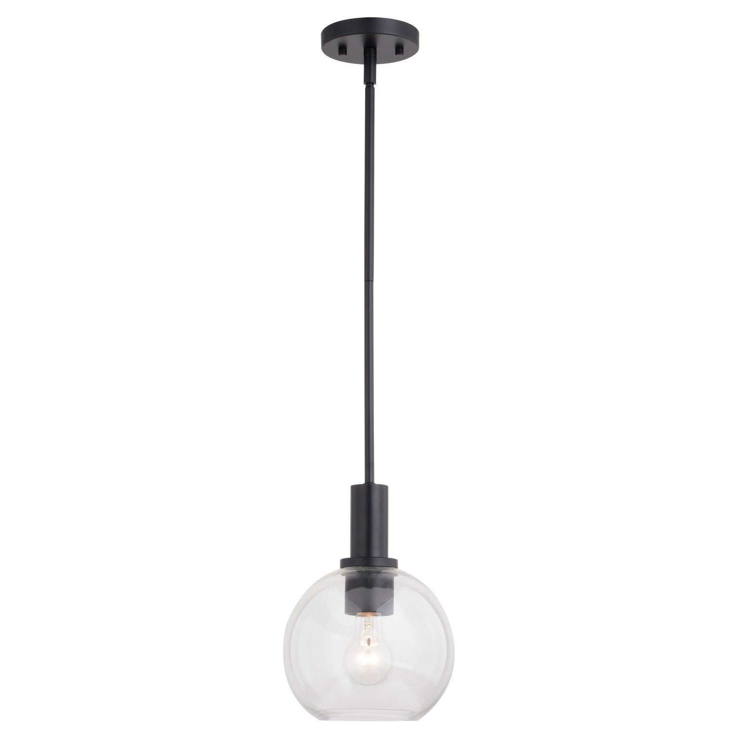 Vaxcel - P0406 - One Light Mini Pendant - Marshall - Matte Black