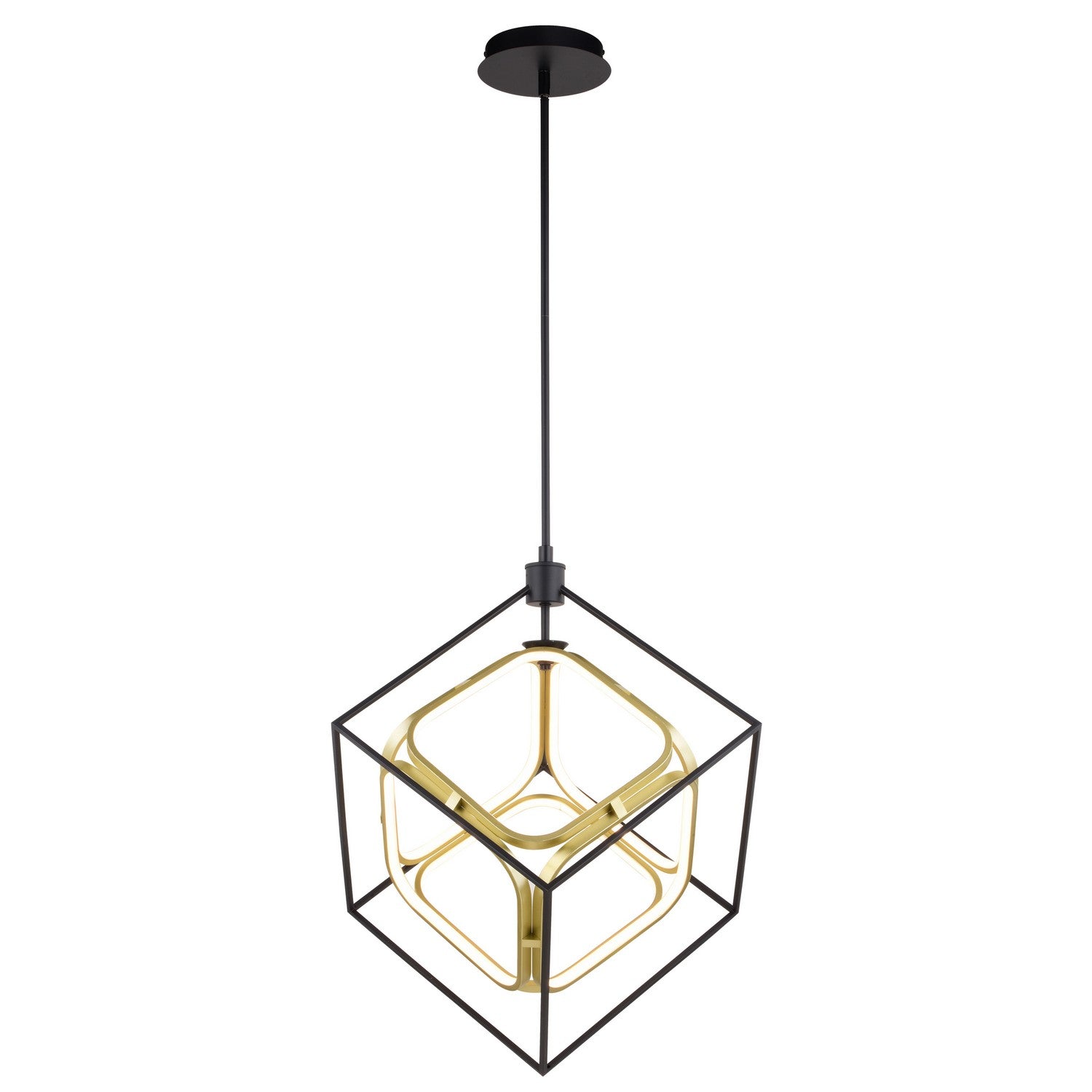 Vaxcel - P0413 - LED Pendant - Anson - Matte Black and Gold