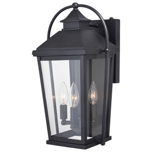 Vaxcel - T0539 - Three Light Outdoor Wall Mount - Lexington - Textured Black