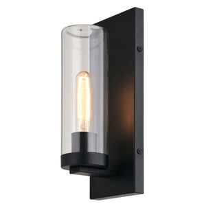 Vaxcel - T0719 - One Light Outdoor Wall Mount - Grantley - Matte Black