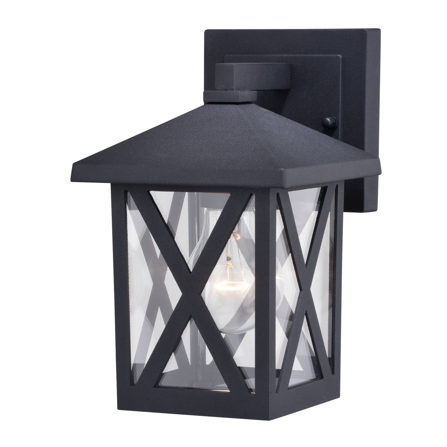 Vaxcel - T0744 - One Light Outdoor Wall Mount - Rockford - Textured Black