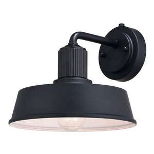 Vaxcel - T0750 - One Light Outdoor Wall Mount - Hammond - Matte Black/White