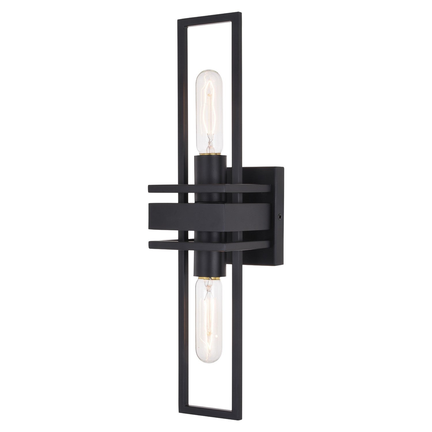 Vaxcel - W0347 - Two Light Wall Sconce - Marquis - Matte Black