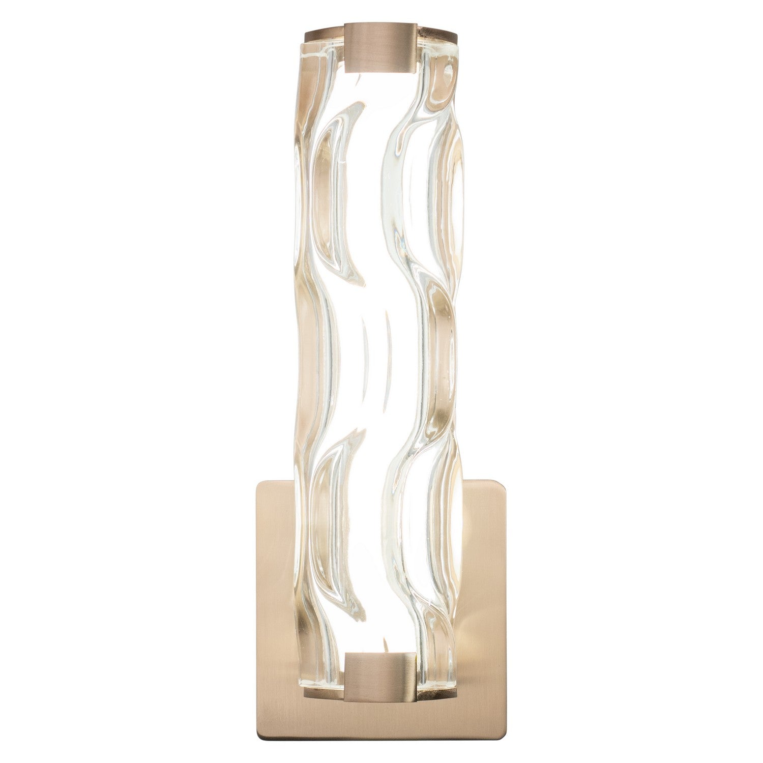 Vaxcel - W0358 - LED Wall Light - Marseille - Natural Brass