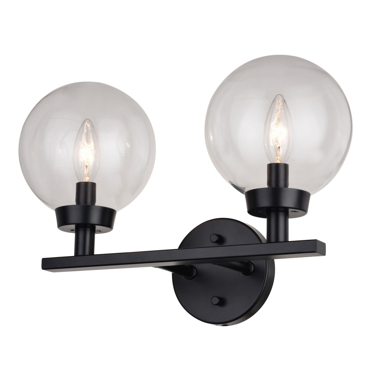 Vaxcel - W0431 - Two Light Vanity - Lander - Matte Black