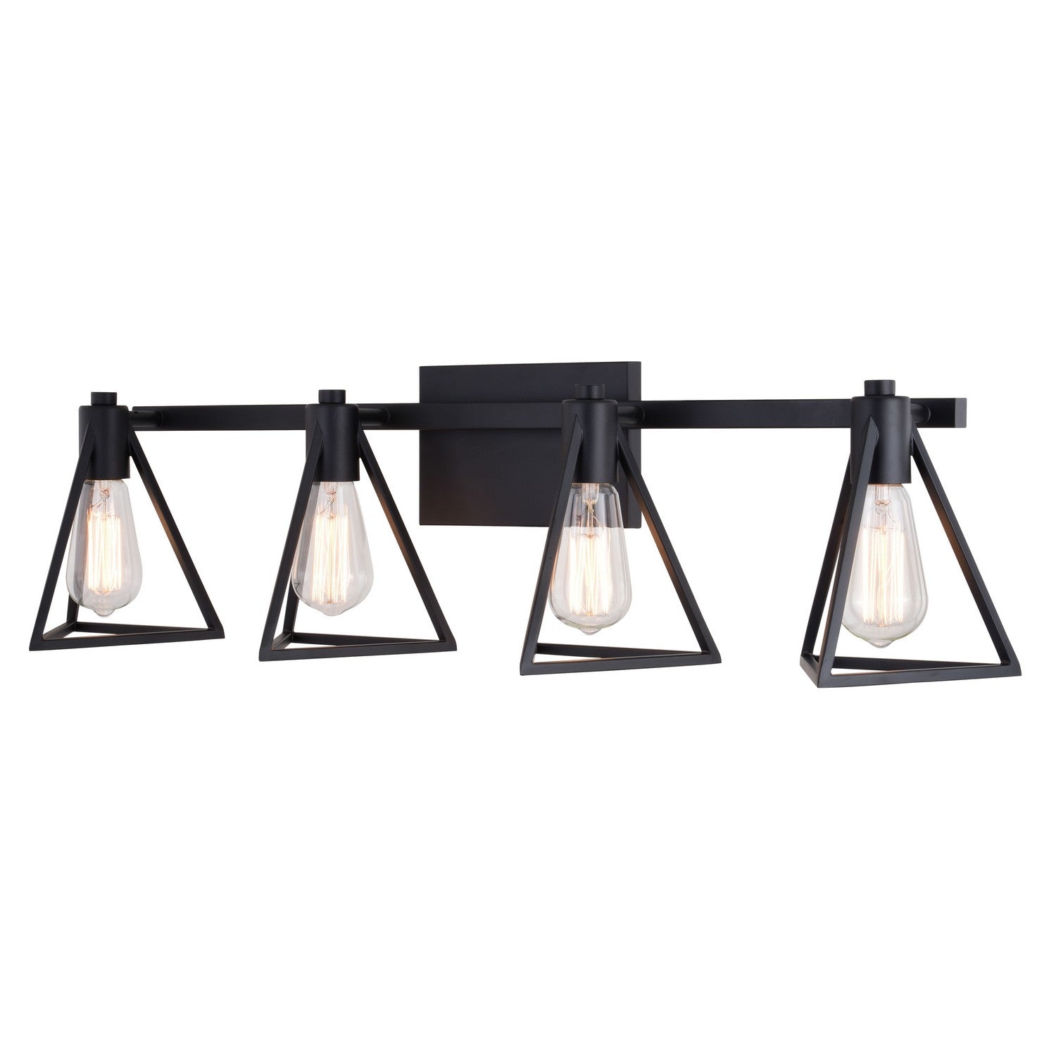 Vaxcel - W0446 - Four Light Vanity - Ravenna - Matte Black