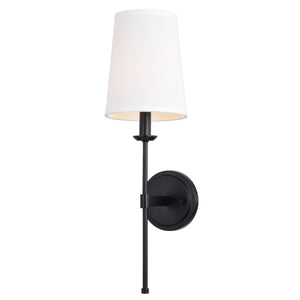 Vaxcel - W0447 - One Light Wall Sconce - Camden - Matte Black