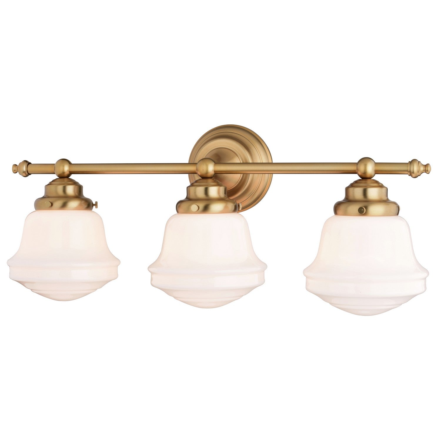 Vaxcel - W0453 - Three Light Vanity - Huntley - Natural Brass