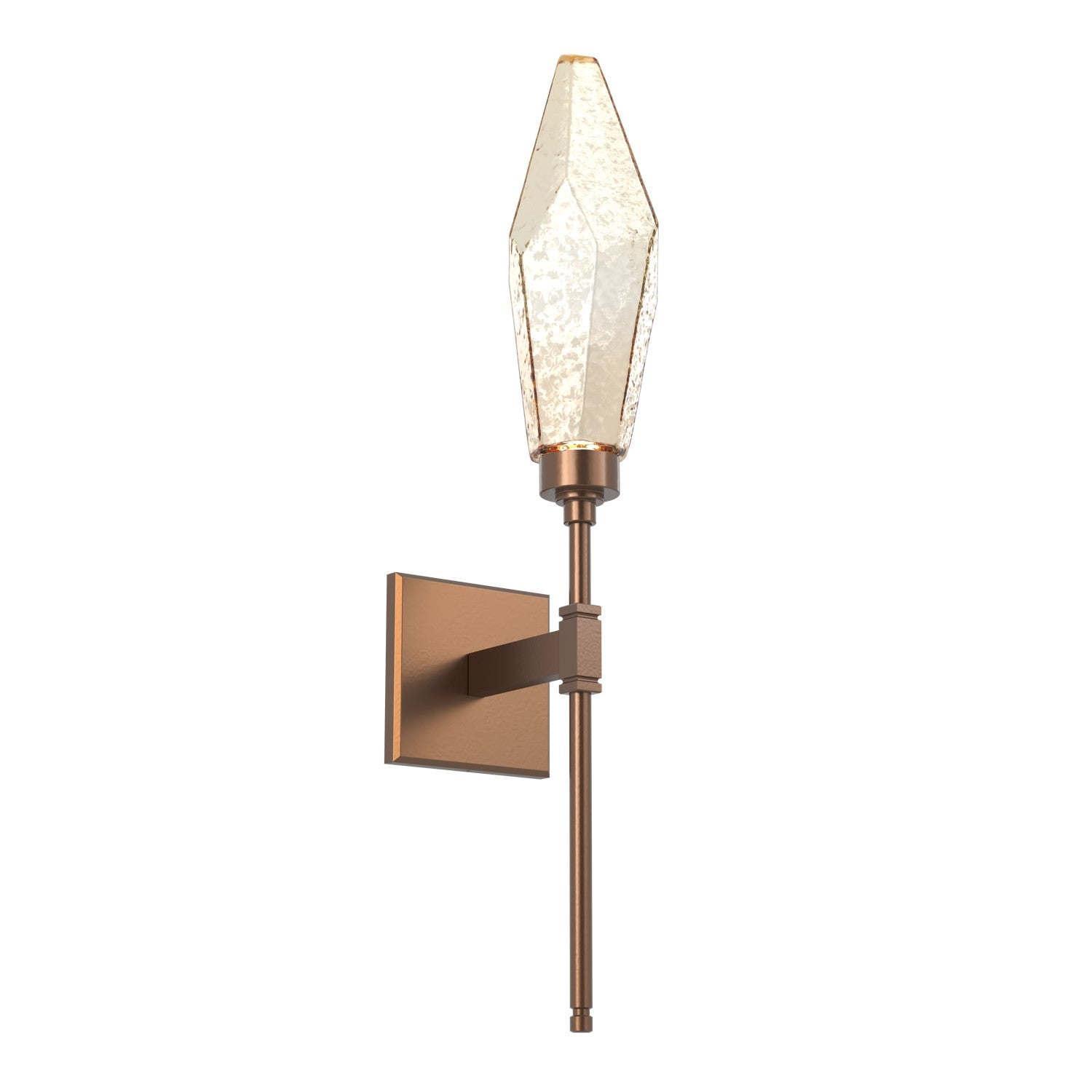 Hammerton Studio - IDB0050-07-BB-CA-L1 - LED Wall Sconce - Rock Crystal - Burnished Bronze