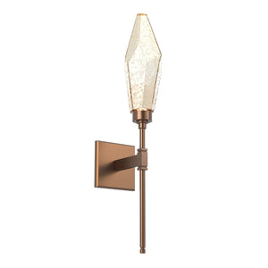 Hammerton Studio - IDB0050-07-BB-CA-L3 - LED Wall Sconce - Rock Crystal - Burnished Bronze