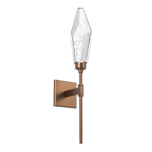 Hammerton Studio - IDB0050-07-BB-CC-L1 - LED Wall Sconce - Rock Crystal - Burnished Bronze