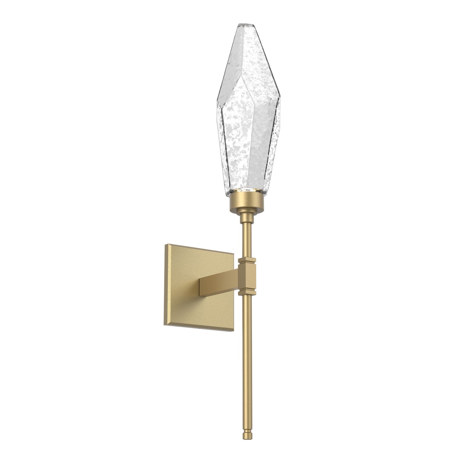 Hammerton Studio - IDB0050-07-GB-CC-L3 - LED Wall Sconce - Rock Crystal - Gilded Brass