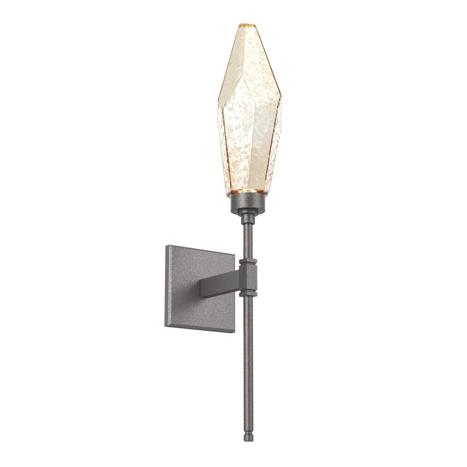 Hammerton Studio - IDB0050-07-GP-CA-L3 - LED Wall Sconce - Rock Crystal - Graphite