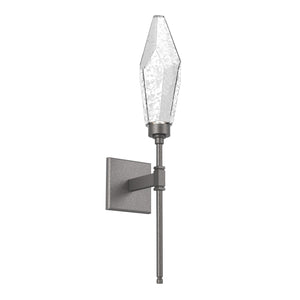 Hammerton Studio - IDB0050-07-GP-CC-L3 - LED Wall Sconce - Rock Crystal - Graphite